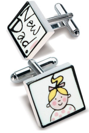 Unbranded New Dad (Girl) Cufflinks