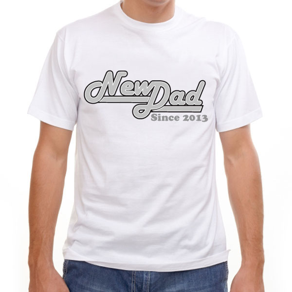 Unbranded New Dad Since ... Personalised T-Shirt Large 42