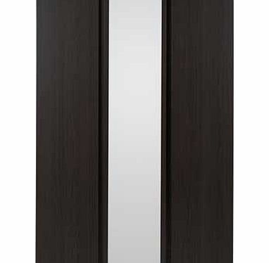 Unbranded New Denver 3 Door Mirrored Wardrobe - Dark Oak