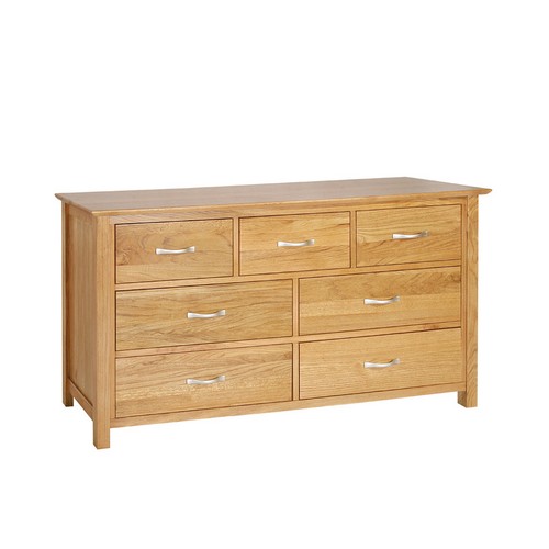 Unbranded New Dorset Oak 3 4 Chest of Drawers 912.017N