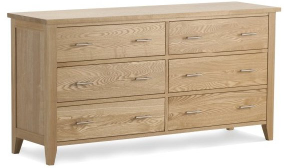 Unbranded New England - Ash 6 Drawer Chest of Drawers