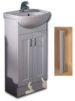 New England 420mm Vanity Unit - White with Handle 3