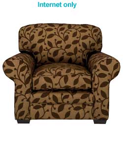 Unbranded New Lucy Chair - Chocolate Leaf
