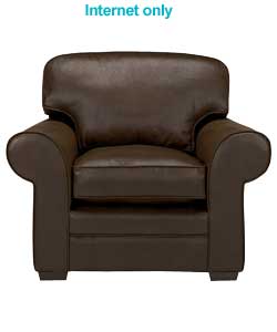 Unbranded New Lucy Chair - Chocolate Leather Effect