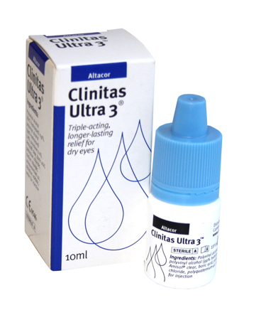 Unbranded **New Product**CLINITAS ULTRA 3 EYE DROPS 10ml