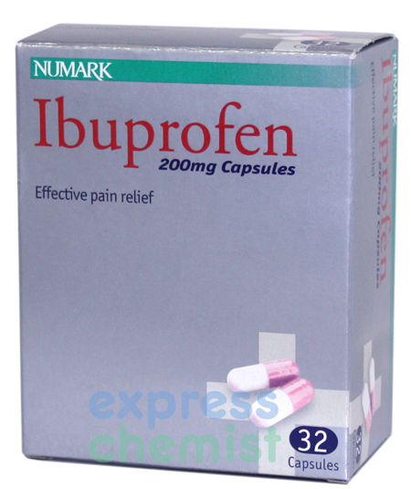 Unbranded **New Product**Numark Ibuprofen 200mg Capsules x32