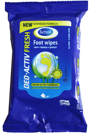 Unbranded **New Product**Scholl Deo-Activ Fresh Foot Wipes