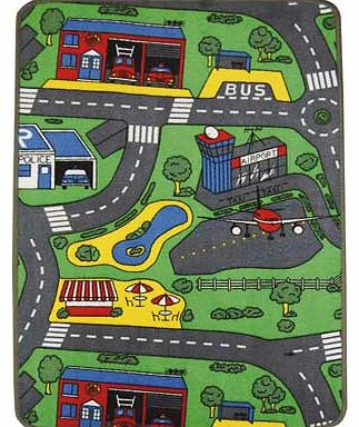 A Stunning and Vibrant Interactive Playmat in a classic Roads design. Your child can let their imagination run wild. from high-speed chases to a leisurely drive around the town. This product also features a non-slip backing. making it safe for use in
