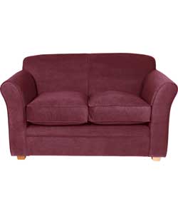 Unbranded New Shannon Fabric Sofa Bed - Aubergine