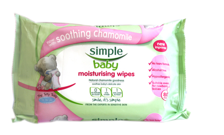 Unbranded *New* Simple Baby Moisturising Wipes 80
