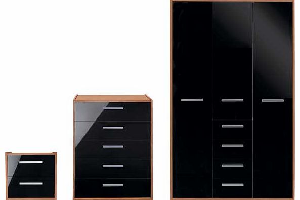 Unbranded New Sywell 3 Piece 3 Door Wardrobe