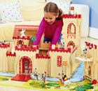 This magnificent castle has battlements, turrets and a working drawbridge!