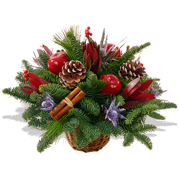 Unbranded New Year Basket - flowers