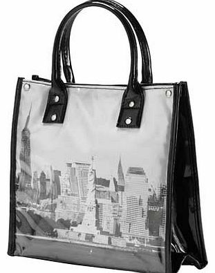 New York City Tote Lunch Box - Black and White