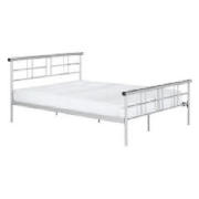 Newbury Double Bedstead- Silver effect