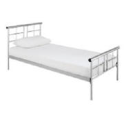 Newbury Single Bedstead- Silver effect