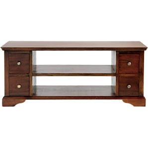 Newport Coffee Table- 4 Drawer- 2 Shelf