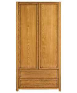 Unbranded Niagara 2 Door 2 Drawer Robe - Oak