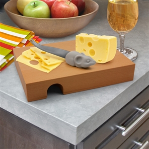 Unbranded Nibbled Cheese Board and Knife Set