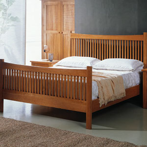 Nicheli- The Hardwick- 5FT Kingsize Solid Oak Bedstead