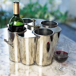 Nickel Plated Wine Warmer/Cooler