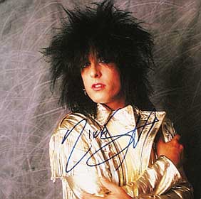 Nicky Sixx autograph