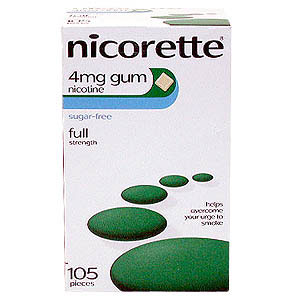 Nicorette Gum 4mg - Size: 105