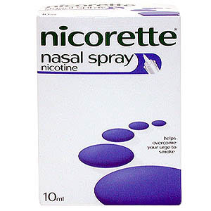 Nicorette Nasal Spray is for the rapid relief of n