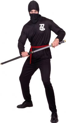 This Excellent Ninja Costume Is Sure To Liven Up Any Party. Standard Size: Chest 42-44`` /