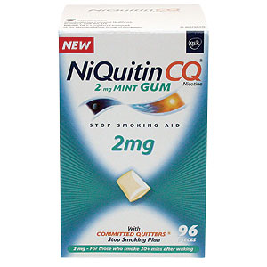 Niquitin CQ 2mg Mint Gum cl - Size: 96 cl