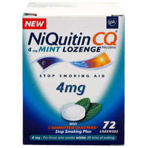 Niquitin CQ 4mg Mint Lozenge - Size: 72