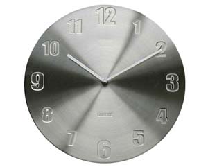 Unbranded Nisse silver wall clock