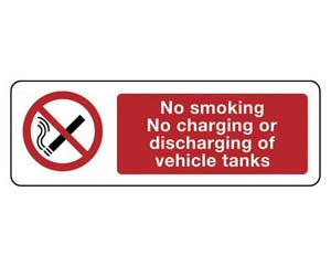 Unbranded No smoking-vehicle tanks signs