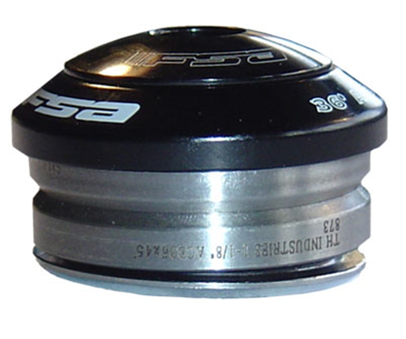 Integrated headset, Cane Creek compatible, bearings fit directly into 45mm OD headtube. ID: 41.2mm,