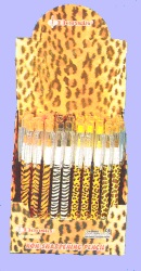 A handy non-sharpening pencil and eraser in one! W