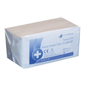 Unbranded Non-Sterile Gauze Swabs Type 13  8 Ply  7.5cm x
