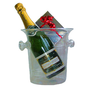 Non Vintage Champagne in an Ice Bucket with