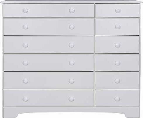 Unbranded Nordic 6 6 Drawer Chest - White