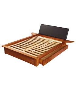 Unbranded Nordic Double Bed Frame - 2 Drawers