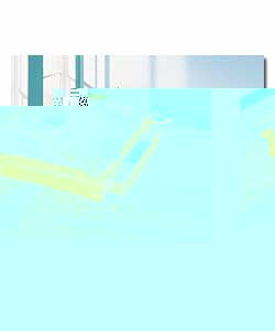 Nordic Pine Double Bed/Leather Effect HB/Firm Matt/1 Drw