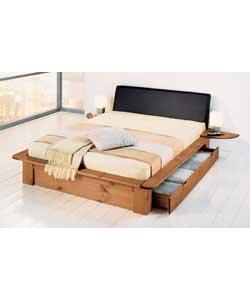 Unbranded Nordic Pine Super King Size Bed/Memory Mattress - 1 Drawer