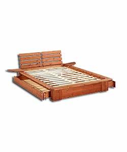 Unbranded Nordic Pine Superking Bed - Frame Only - 2 Drawers
