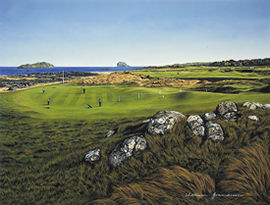 Unbranded North Berwick West Course towards Bass Rock