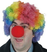 A Big Red nose for big clowns Holds on without elastic