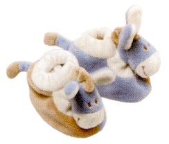 Paco the donkey slippers from the Noukie`s collection. Embroidered on the highest quality soft