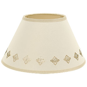 Nouveau Drum Lampshade- White/Gold