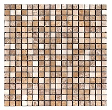 Unbranded NSM Tumbled marble Beige Mix 1.5 Mosaic