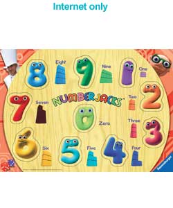 Unbranded Numberjacks Wooden Playtray Puzzle