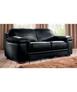 Nuovo Pelle Adina Regular Leather Sofa - Black