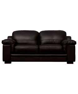 Nuovo Pelle Adina Regular Leather Sofa - Chocolate